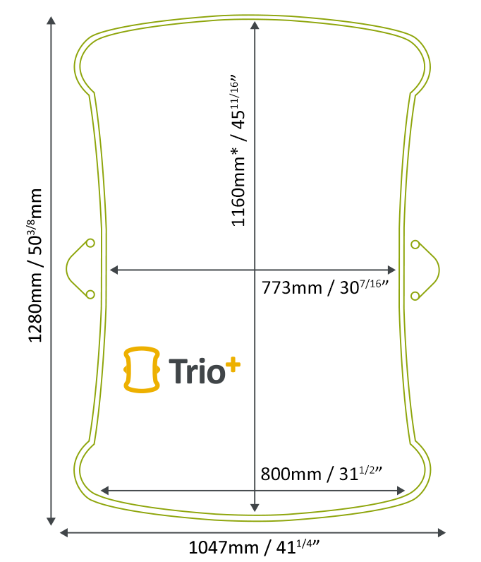 Stiltz Trio HomeLift+ Footprint